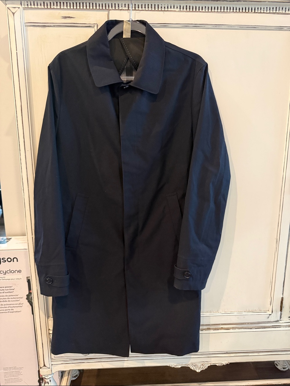 Zara Men's Navy Trench Coat